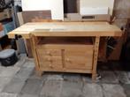 houten werkbank voor schaven e.d. met laden, Doe-het-zelf en Verbouw, Werkbanken, Ophalen, Gebruikt, 120 tot 170 cm, Bankschroef