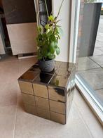 bijzettafel / kubus gouden tegels, Ophalen, Minder dan 55 cm, Vierkant, Nieuw