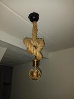 Hanglamp touw met knoop, Huis en Inrichting, Lampen | Hanglampen, Ophalen, Overige materialen, Zo goed als nieuw, Nautisch