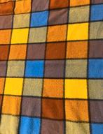 Vintage geblokte wollen deken plaid woondeken 140/125, Gebruikt, Etten-Leur, Djt@dejuistetoon.eu, Ophalen of Verzenden