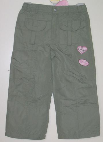 SALE* Groen/khaki broek Mini Girl maat 110 *NIEUW* (5215) a beschikbaar voor biedingen