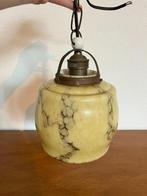 Vintage hanglampje gemarmerd glas, Vintage, Ophalen of Verzenden, Minder dan 50 cm, Glas