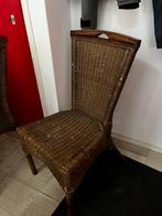 4x rieten/rotan stoelen, Huis en Inrichting, Riet of Rotan, Vier, Gebruikt, Bruin