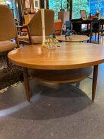 Ronde salontafel met tijdschrifblad eronder, Ophalen, 50 tot 100 cm, Rond, Zo goed als nieuw