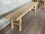 Houten zitbank - 246 x 35 cm + 50 cm hoog - kan ook buiten, Ophalen of Verzenden, Nieuw, Hout