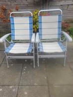 2 lage Dukdalf stoelen, Caravans en Kamperen, Kampeermeubelen, Ophalen of Verzenden, Gebruikt, Campingstoel