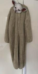 Schapenpak met masker verkleedkleding onesie kerst, Kinderen en Baby's, Ophalen of Verzenden, Gebruikt, 134 t/m 140, Jongen of Meisje