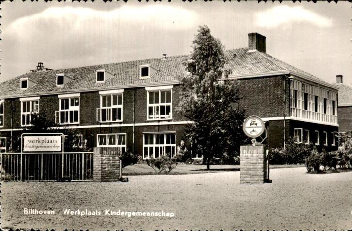 Bilthoven - Werkplaats Kindergemeenschap, Verzamelen, Ansichtkaarten | Nederland, Ongelopen, Utrecht, 1940 tot 1960, Ophalen of Verzenden