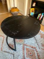 Salontafel mangohout zwart. Nieuw., Huis en Inrichting, Tafels | Salontafels, Ophalen, 50 tot 100 cm, Rond, Zo goed als nieuw