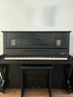 Antieke upright piano, Muziek en Instrumenten, Piano's, Ophalen, Gebruikt, Zwart, Piano