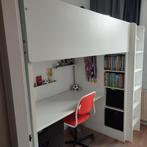 Ikea hoogslaper een persoons. Met bureau en kast stunt, Huis en Inrichting, Slaapkamer | Stapelbedden en Hoogslapers, Ophalen