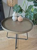 Leuke bijzettafel, Ophalen, Gebruikt, Metaal of Aluminium, Rond