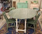 Ovale eettafel, Hangoortafel, gateleg table, Huis en Inrichting, Tafels | Eettafels, Ophalen, Gebruikt, 100 tot 150 cm, Ovaal