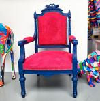 Kleurrijke fauteuil, Minder dan 75 cm, Zo goed als nieuw, 50 tot 75 cm, Hout