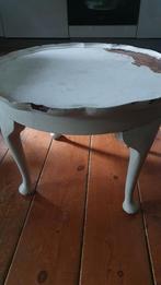 Brocante bijzettafel Frankrijk, Ophalen, Zo goed als nieuw, Rond, Minder dan 55 cm