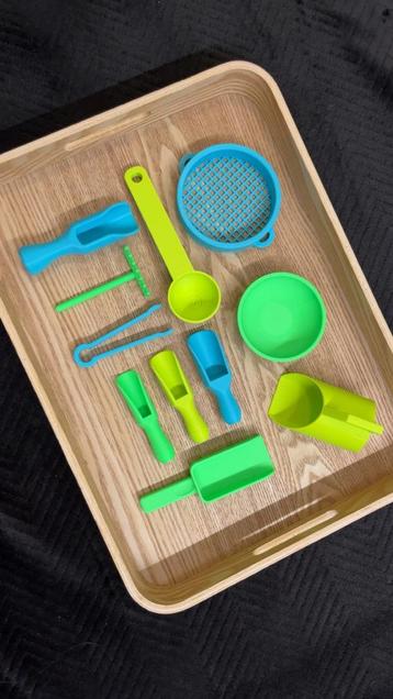 Sensorische speelset groen/blauw beschikbaar voor biedingen