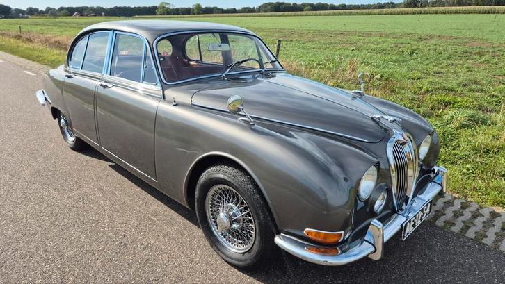 Jaguar S-Type Mk2 3.8 1964 LHD, Auto's, Oldtimers, Bedrijf, Benzine, Sedan, Handgeschakeld, Zilver of Grijs, Overige kleuren, Leder