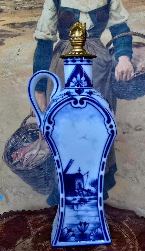 Antiek parfumflesje porselein Eau des Druidesses, Verzamelen, Parfumverzamelingen, Zo goed als nieuw, Overige typen, Verzenden