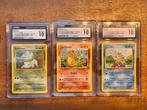 Charmander, bulbasaur en Squirtle Slabs CGC 10!!, Ophalen of Verzenden, Zo goed als nieuw, Meerdere kaarten, Foil