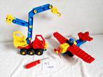 Technisch Duplo Toolo set 2917 + 2930 kraan en vliegtuig, Ophalen of Verzenden, Gebruikt, Complete set, Duplo