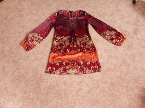 Mooie zijden jurkje Hale Bob maat M, Kleding | Dames, Jurken, Zo goed als nieuw, Maat 38/40 (M), Overige kleuren, Boven de knie