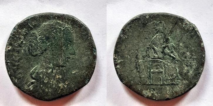 Sestertius keizerin Lucilla S1577, Postzegels en Munten, Munten | Europa | Niet-Euromunten, Overige landen, Verzenden