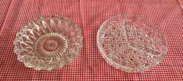 Vintage Kristallen Schalen Set beschikbaar voor biedingen