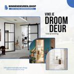 Moderne voordeur in hout | Strak design, Niet ingevuld, 80 tot 100 cm, Niet ingevuld, Nieuw