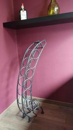 Uniek brocante wijnrek zoekt nieuw avontuur., Ophalen, Gebruikt, Metaal, 75 cm of meer