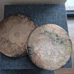 Antieke Verzilverde Pannenonderzetters - Set van 2, Ophalen of Verzenden