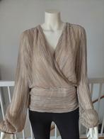 Blouse goudkleurig met zilver Maat XL nieuwstaat, Beige, Maat 46/48 (XL) of groter, Nieuw, Ophalen of Verzenden