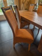 6 Loom stoelen in goede staat, Ophalen, Gebruikt, Landelijk, Vijf, Zes of meer stoelen