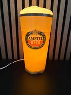 Amstel bier lichtbak vaasje / bierglas reclamelamp, Ophalen of Verzenden, Zo goed als nieuw, Lichtbak of (neon) lamp