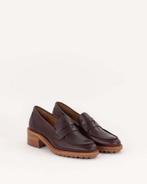 Sessùn prachtige bruin leren loafers met profiel zool 37, Ophalen of Verzenden, Zo goed als nieuw, Bruin, Instappers