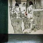 "Italiaanse binnenplaats" Handgemaakt keramiek, Antiek en Kunst, Antiek | Keramiek en Aardewerk, Verzenden