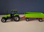 Siku Deutz Fahr met trailer aanhanger 1:32, Ophalen of Verzenden, Gebruikt, Hijskraan, Tractor of Landbouw, SIKU