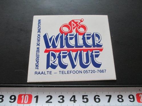 sticker fiets wieler revue raalte wielersport magazine, Verzamelen, Stickers, Zo goed als nieuw, Bedrijf of Vereniging, Ophalen