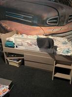 bed, Ophalen, Zo goed als nieuw, Eenpersoons, Hout