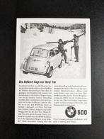 Ansichtkaart BMW 600 1959, Ongelopen, Ophalen of Verzenden, Voertuig, 1980 tot heden