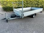 Enkelasser plateauwagen 1300kg, Ophalen, Gebruikt