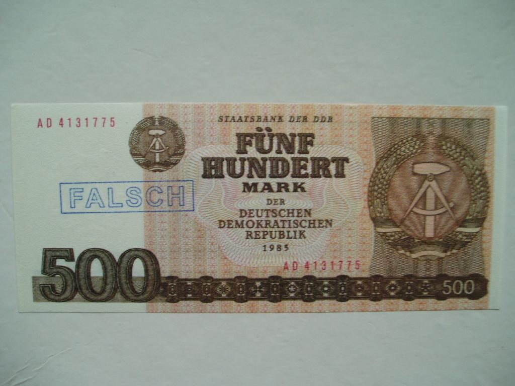 963. DDR, 500 mark 1985 UNC Valsgeld., Postzegels en Munten, Bankbiljetten | Europa | Niet-Eurobiljetten, Verzenden, Duitsland