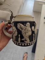 Vintage bierpul met deksel, Verzamelen, Biermerken, Ophalen of Verzenden, Gebruikt, Pul(len), Overige merken