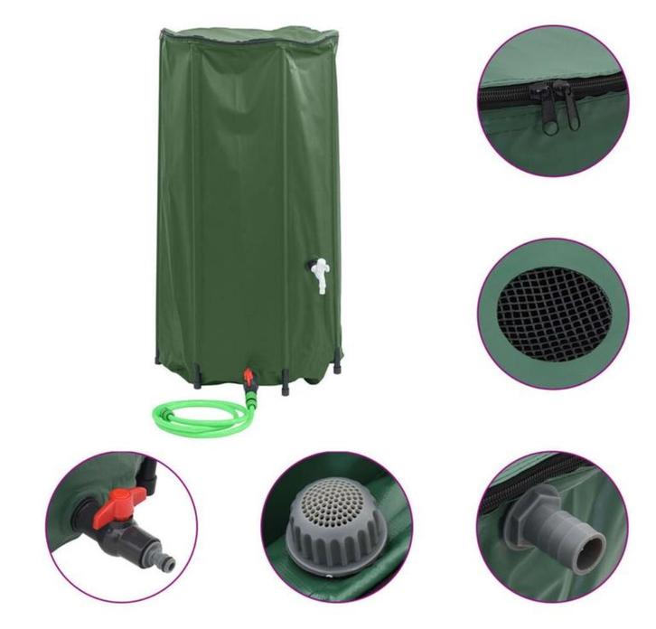 Inklapbare watertank 100 t/m 1350L regenton GRATIS VERZENDEN, Tuin en Terras, Regentonnen, Nieuw, Kunststof, Met kraantje, Verzenden