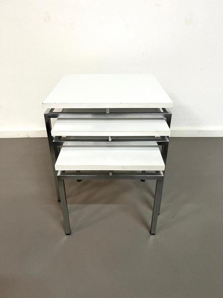 vintage design mimi setje van Stiemsma Nederland jaren 70, Huis en Inrichting, Tafels | Sidetables, Gebruikt, 25 tot 50 cm, Rechthoekig