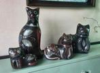 Vintage Mexicaanse Volkskunst Katten Beeldjes, Antiek en Kunst, Ophalen of Verzenden