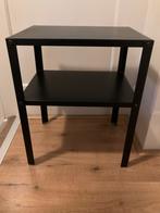 Zwart metalen nachtkastje, Ophalen, Zo goed als nieuw, Metaal of Aluminium, Minder dan 45 cm
