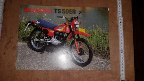 Brochure Suzuki TS50 er, Fietsen en Brommers, Handleidingen en Instructieboekjes, Zo goed als nieuw, Ophalen of Verzenden