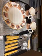 Vintage Porselein Ontbijtset - Nieuw!, Ophalen, Nieuw, Overige stijlen, Porselein