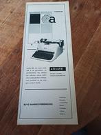 Advertentie Olivetti typemachine 3 1954, Verzamelen, Ophalen of Verzenden, Zo goed als nieuw