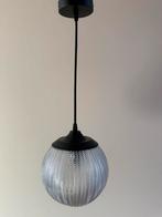 Bloomingville Glazen Hanglamp - Mat Zwart, Ophalen of Verzenden, Zo goed als nieuw, Glas